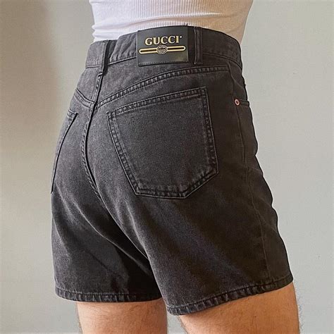 gucci jean shorts men|Gucci high waisted pants.